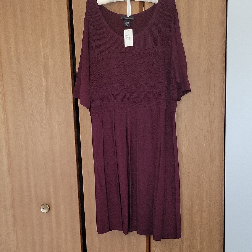 Removing 5/15/26. Lane Bryant Rich Burgundy Dress